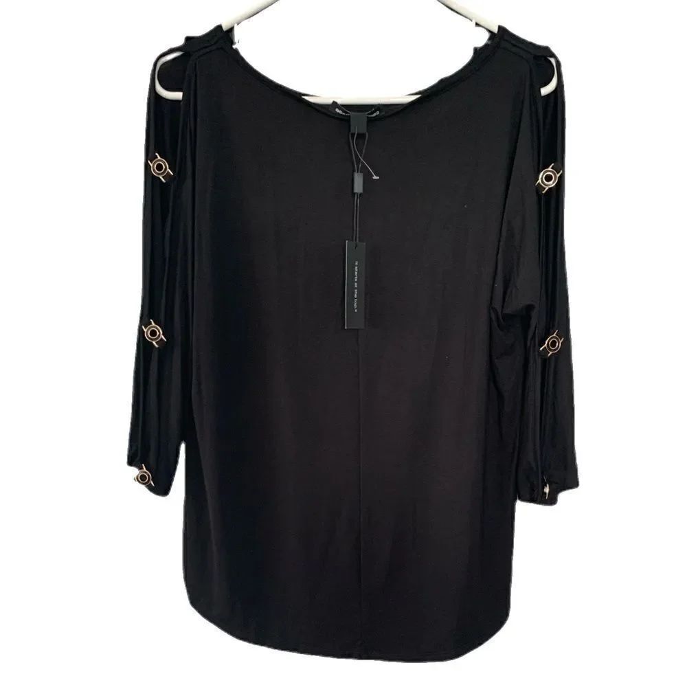 NWT Cable & Gauge open sleeve blouse